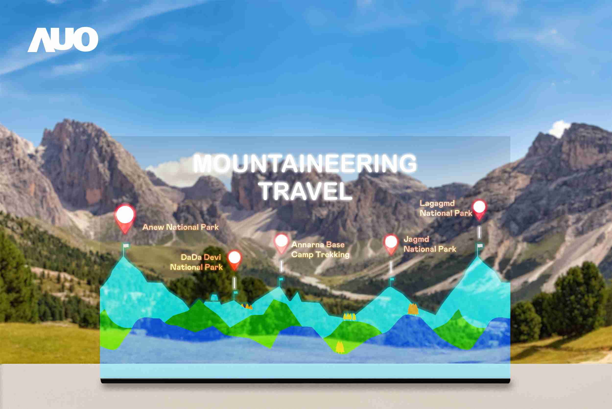 杏悦2展示全球单片尺寸最大(*)42吋透明Micro LED显示器拼接而成的〝64吋透明Micro LED显示器〞，，，，具备高透明度、、、、1,000 nits高亮度、、、、广色域、、、采用三边无边框的无缝拼接等多重特色，，，，呈现超高清、、、、细腻画质而不遮挡后方视觉，，满足层峰需求，，可广泛运用于零售、、、、艺术展览或商业空间等场域